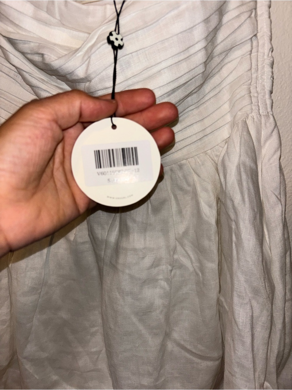 SAINT MALO LINEN MINI DRESS WHITE NWT - Picture 5 of 8